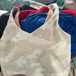 Old Navy Active Light Beige Camo Tank